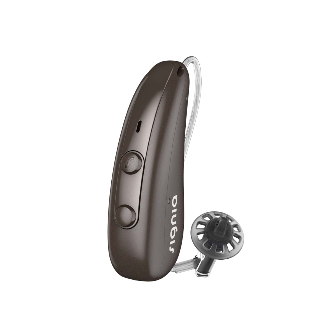 Pure Charge&Go 7IX Brun foncé Oreille gauche Aides Auditives