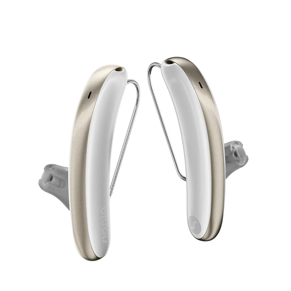 Styletto 3AX Snow White Fine Gold Aides Auditives
