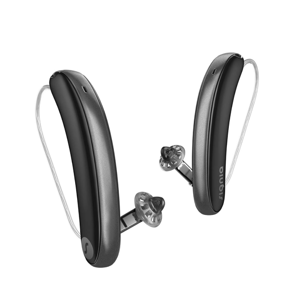Styletto 5IX Slim RIC R Noir Graphite Aides Auditives