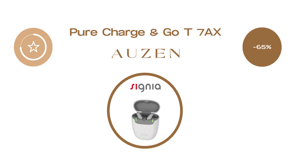 PURE CHARGE & GO T 7AX hearing aids from Signia with Auzen