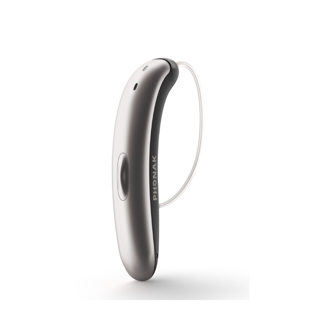 Slim Lumity L90-R Argent Noir Oreille droite Aides Auditives