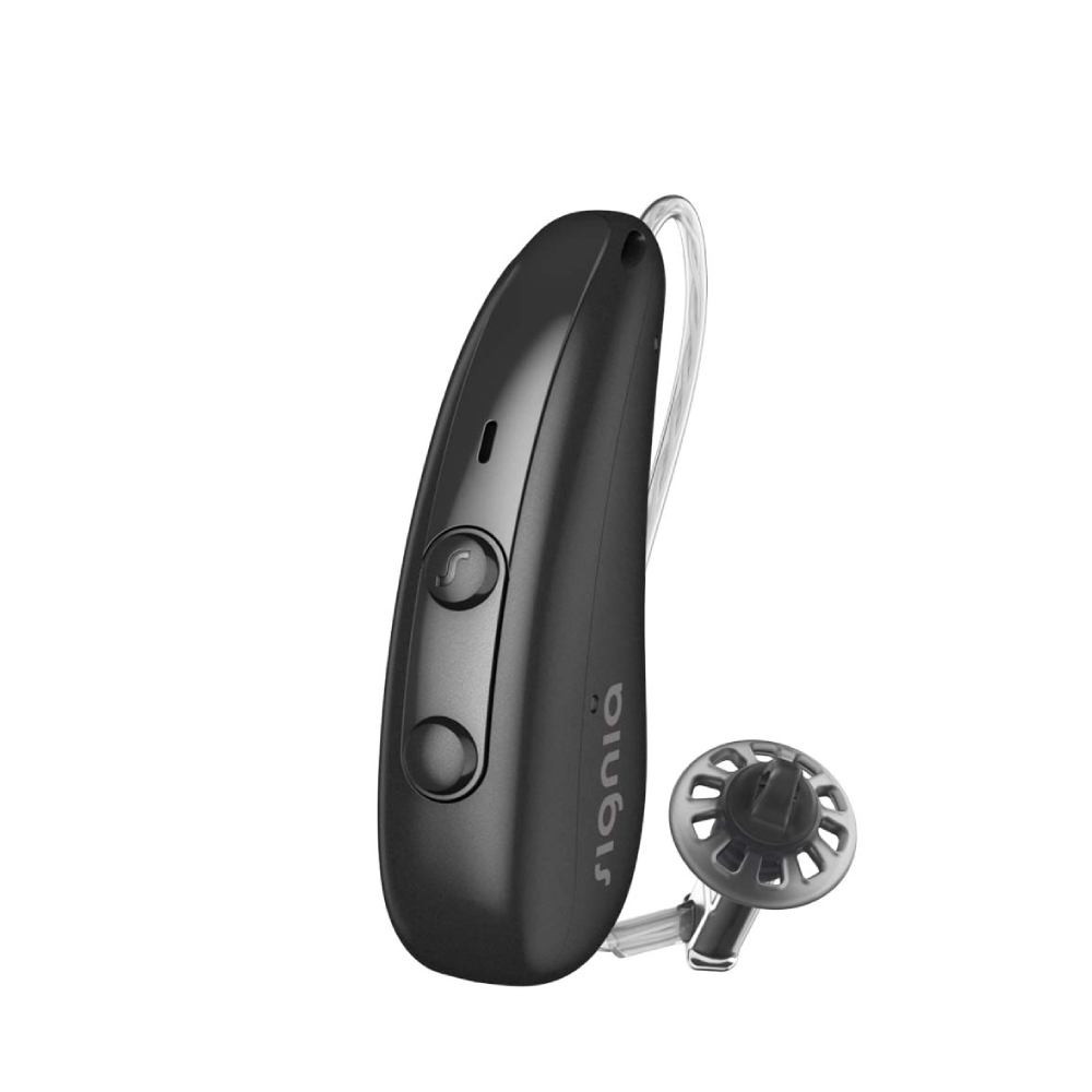 Pure Charge&Go 7IX Noir Oreille gauche Aides Auditives
