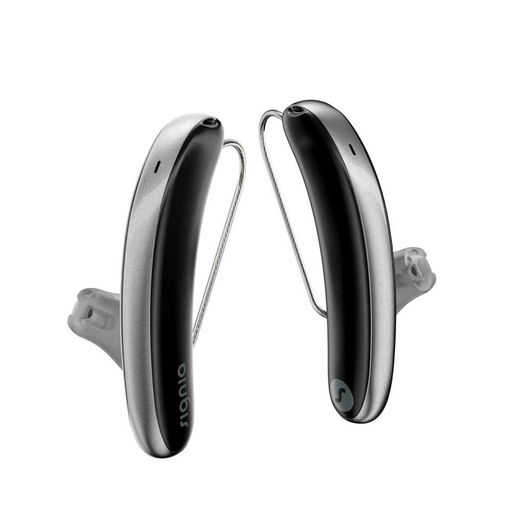 Styletto 3AX Noir Argent Aides Auditives