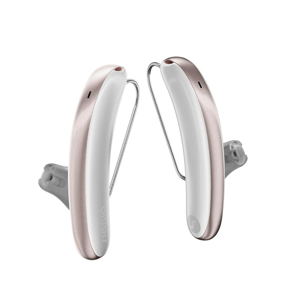 Styletto 3AX Blanc Neige Or Rose Aides Auditives