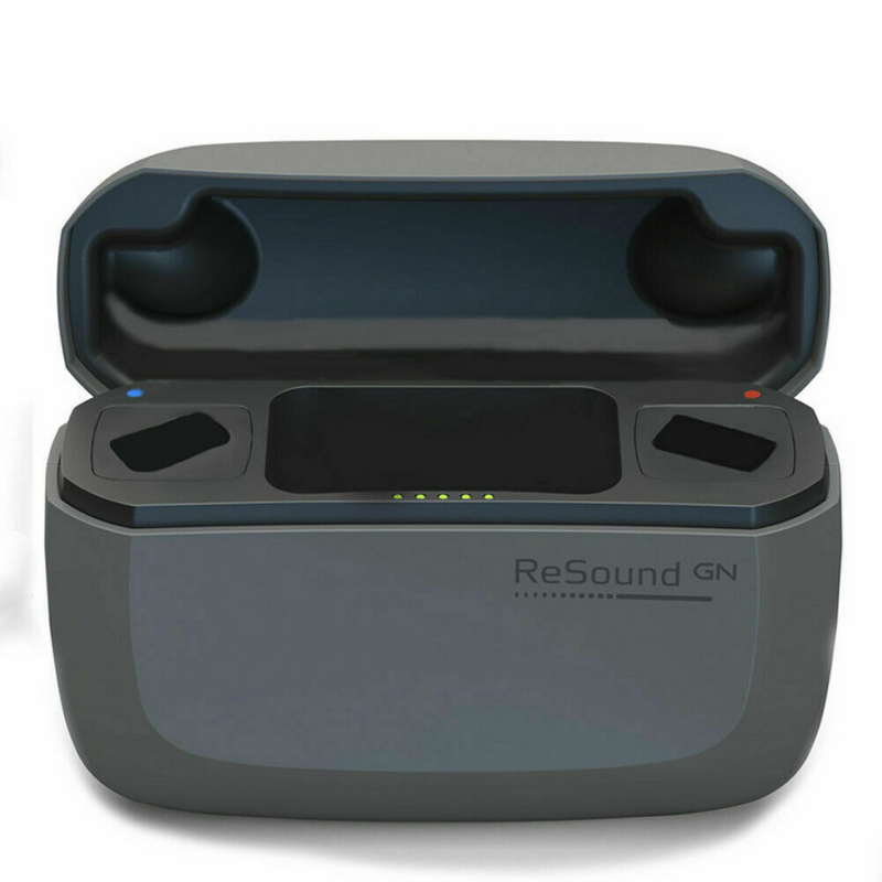 Portable Premium charger in anthracite for ReSound ONE 5/9 hearing aids 