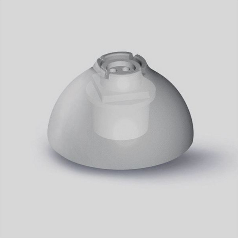 White closed dome for Signia Styletto hearing aids 