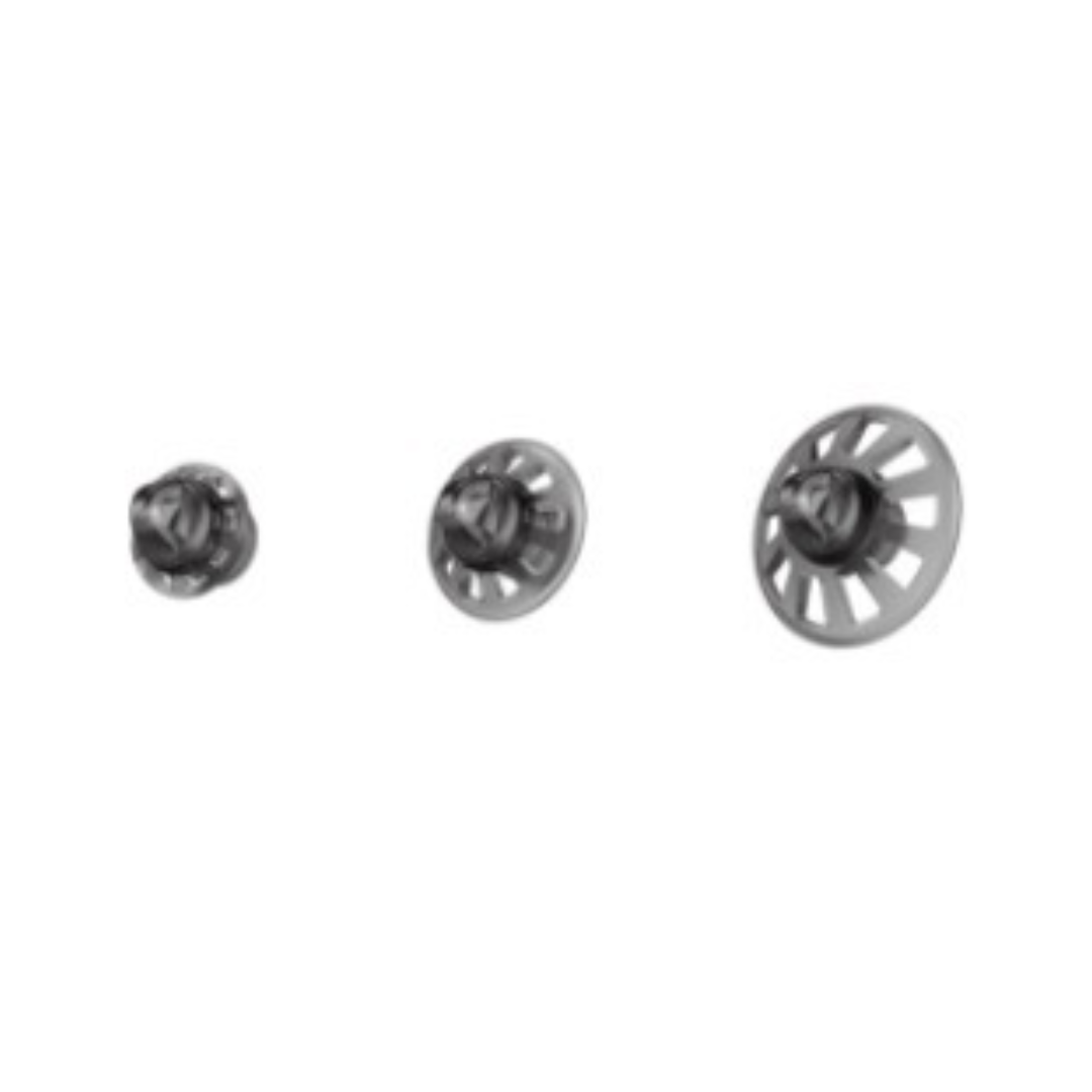 Opened domes in size 6mm (S), 8mm (M) and 10mm (L) for Signia Pure Charge and Go T AX hearing aids 