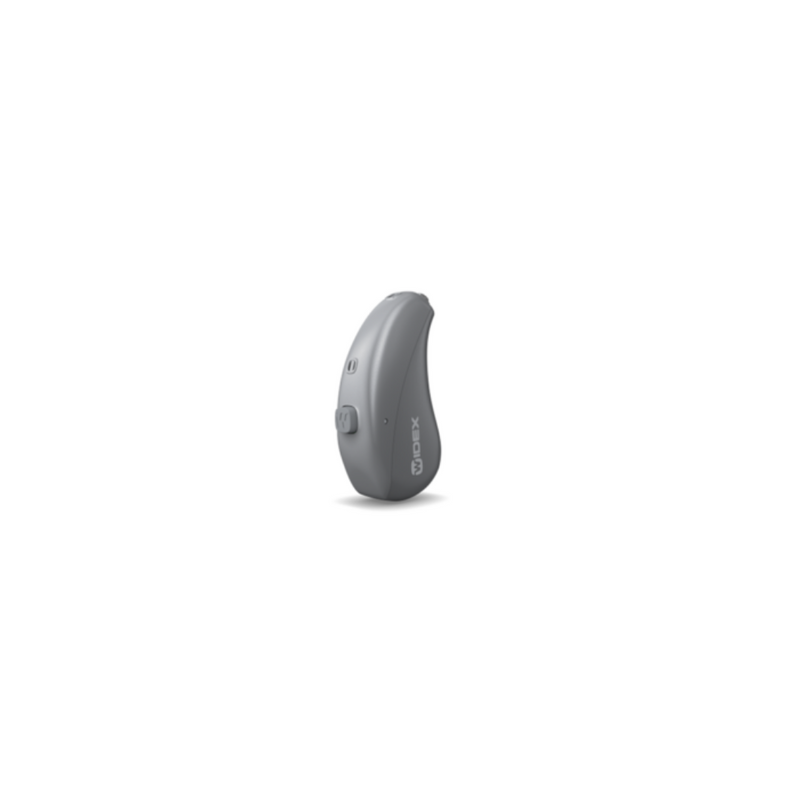 The hearing aid Widex Moment 220/440 in titanium grey by Auzen with premium audiology service online. 